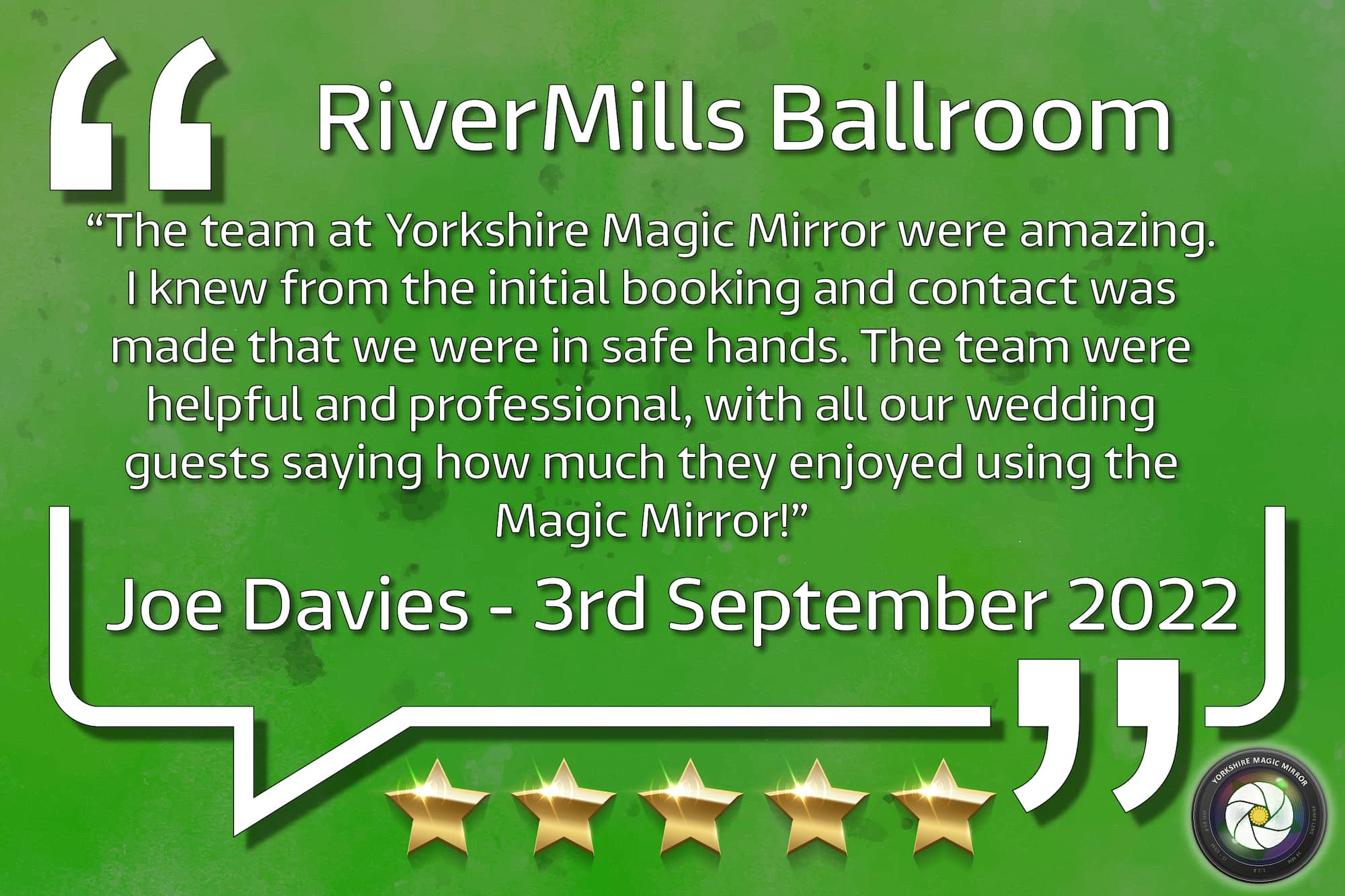 Rivermills Ballroom Selby September 2022 Joe Davies Gay Wedding